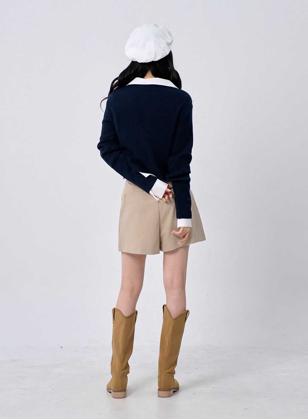 Ribbed Knit Cardigan OM329