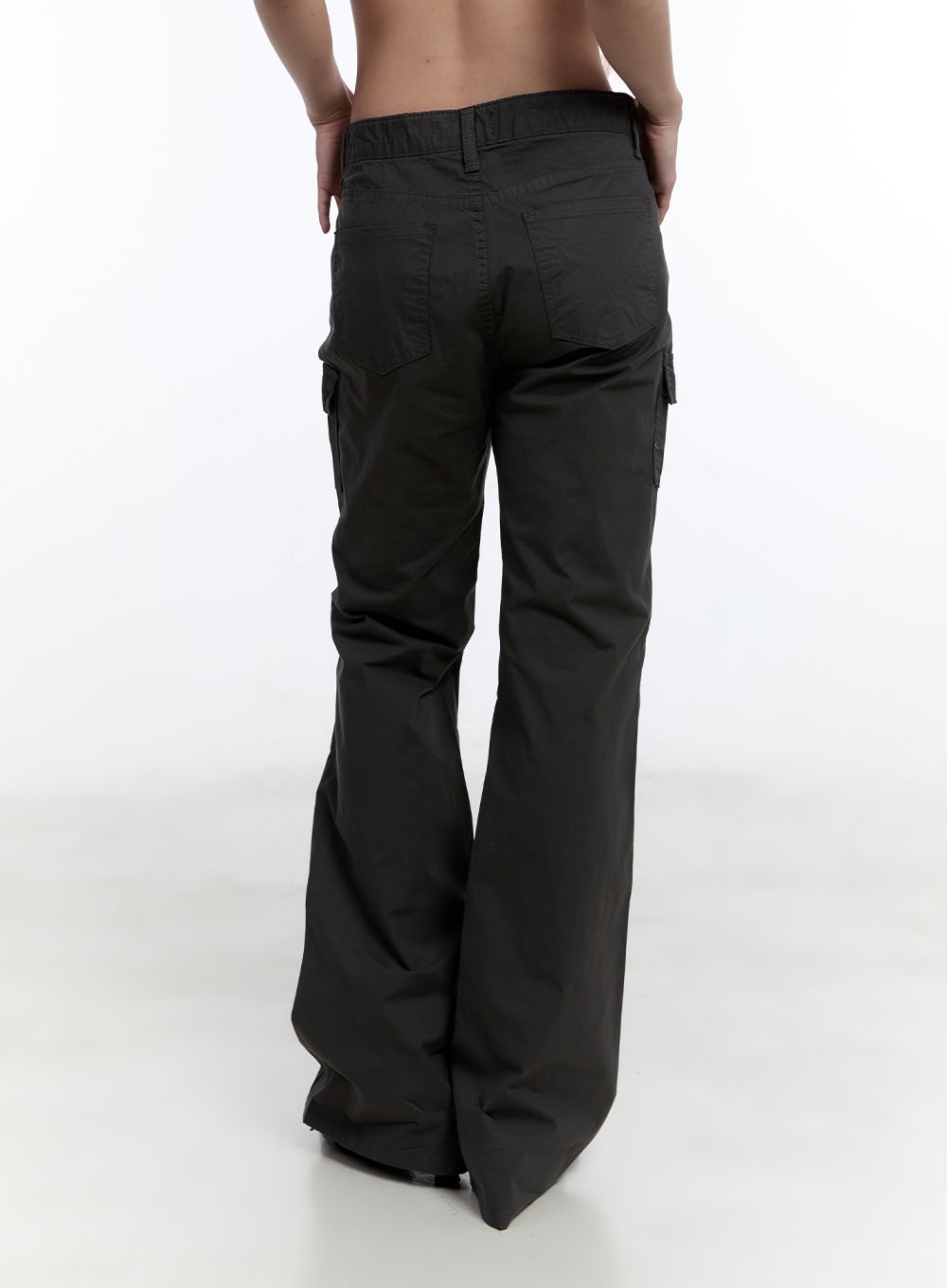 Cargo Cotton Bootcut Pants CY530