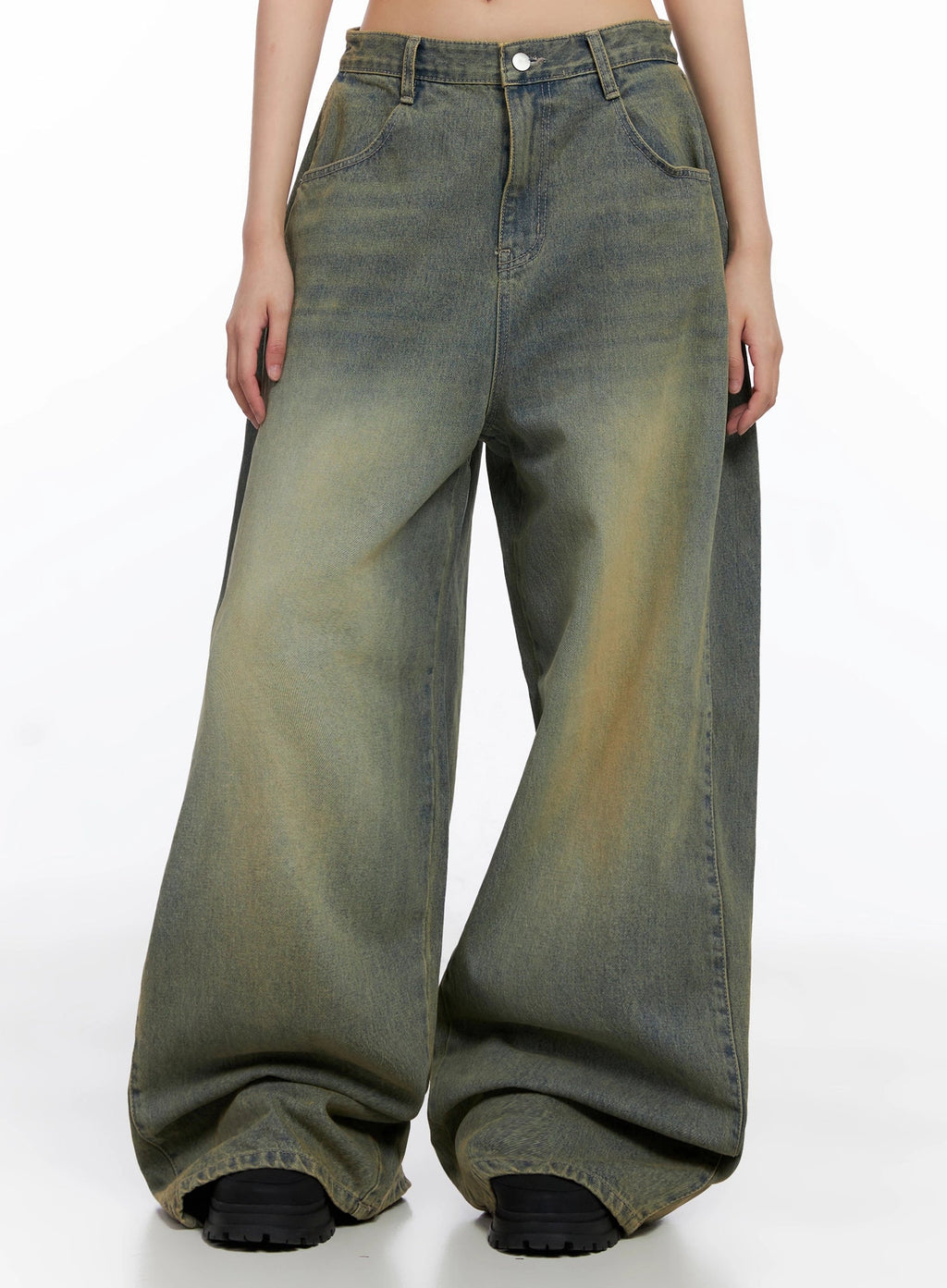 Milana Vintage Washed Baggy Jeans IS525