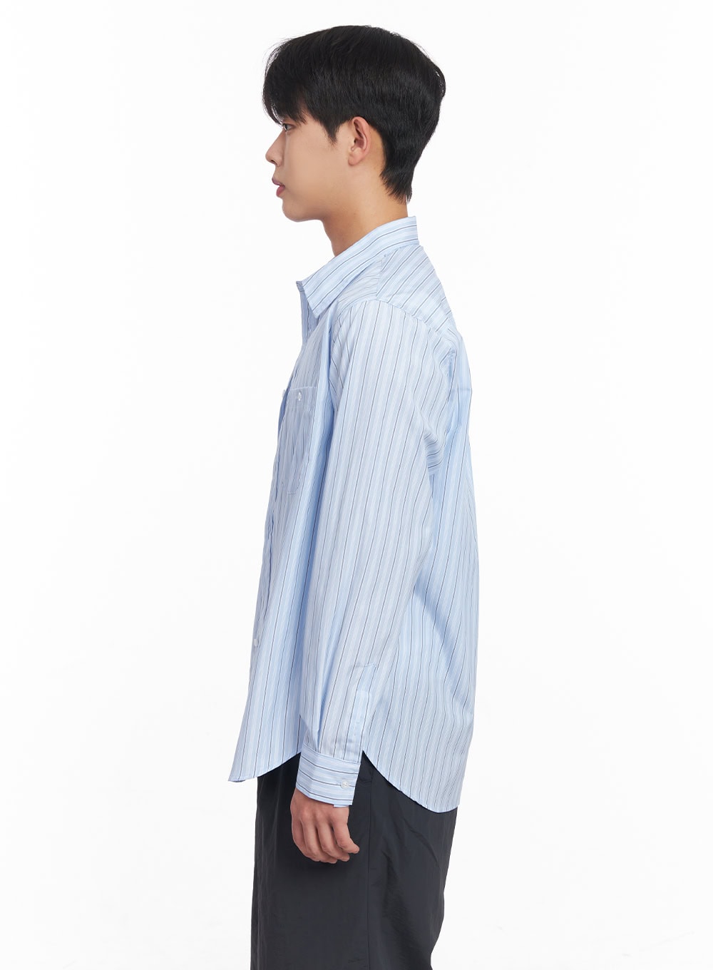 Men's Striped Collared Shirt IY522