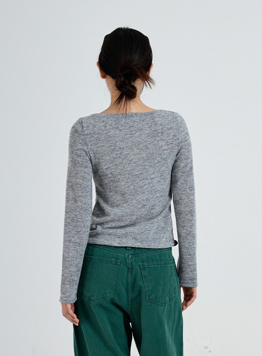 Simpe Wide Round Neck T-Shirt CO17