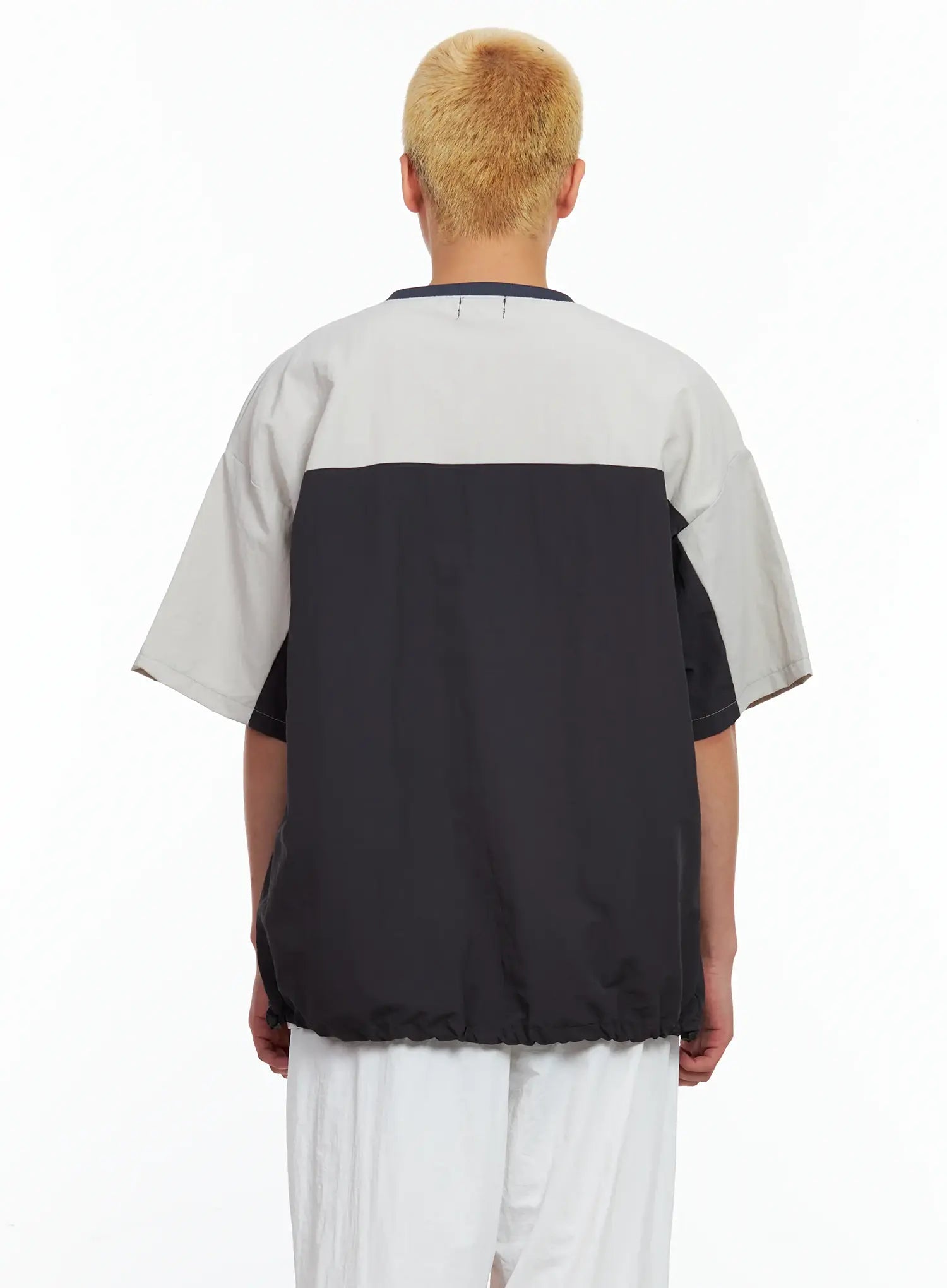 Men's Nylon V-Neck String T-Shirt IL511