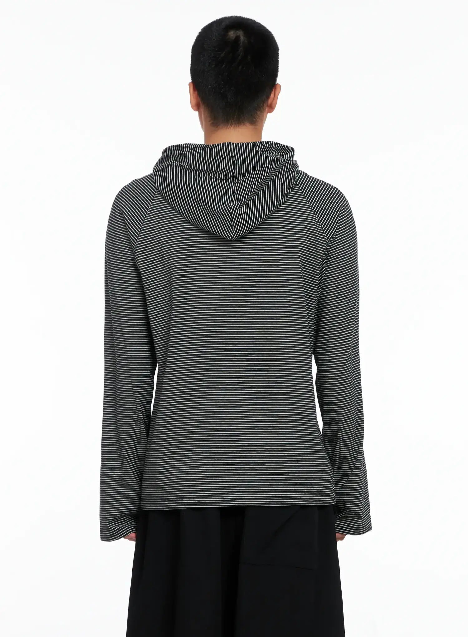 Men's Striped Long Sleeve Hoodie IS502
