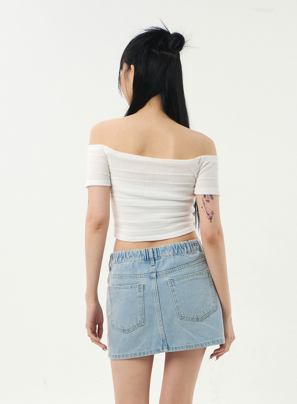 Off-Shoulder Cropped Top CA328