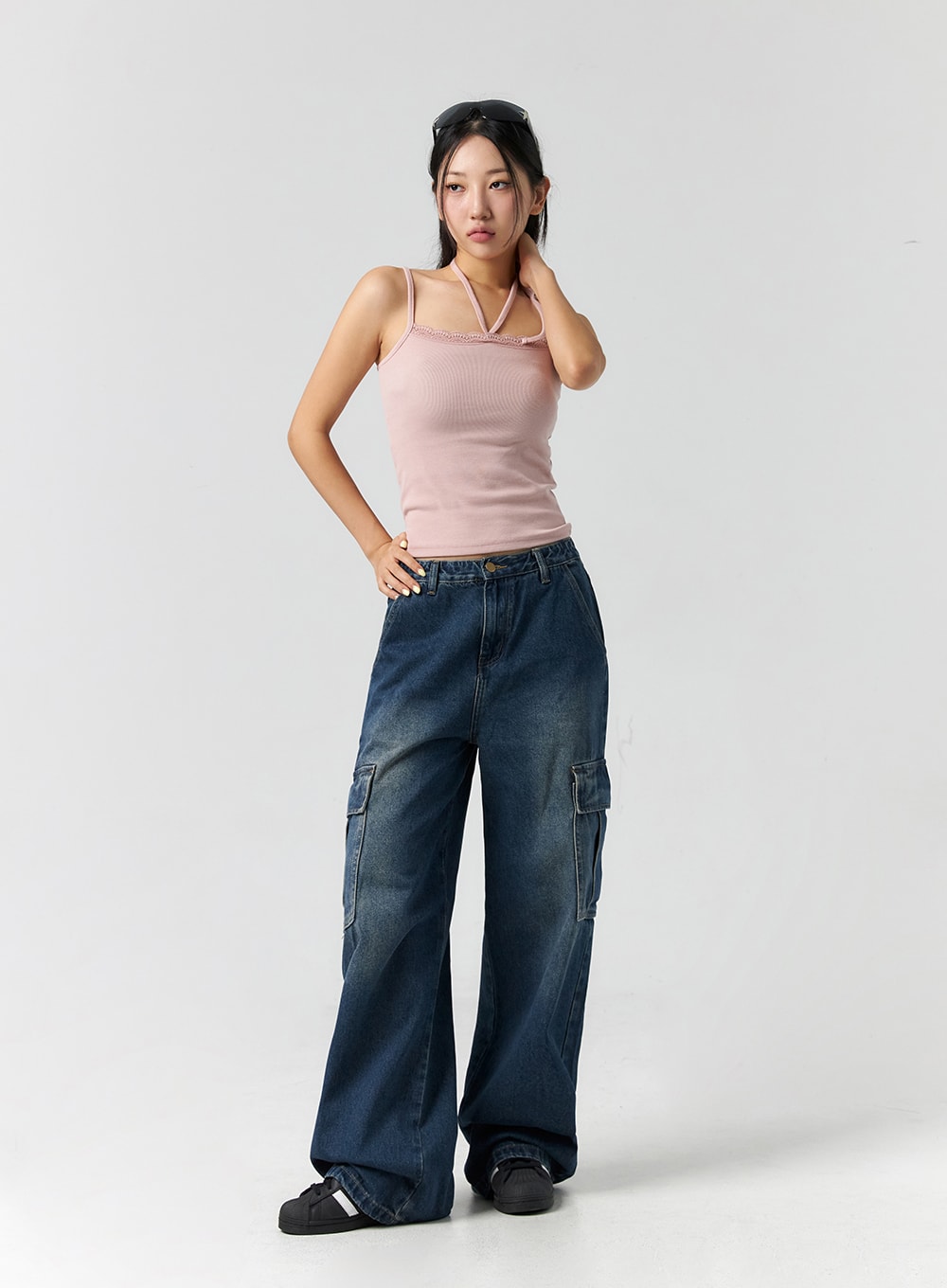 Halter Neck Lace Cami CS302