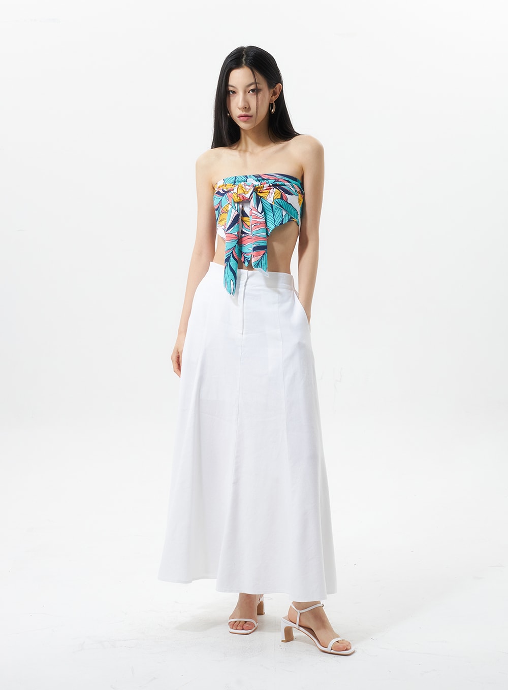 Bow Graphic Tube Top IU326