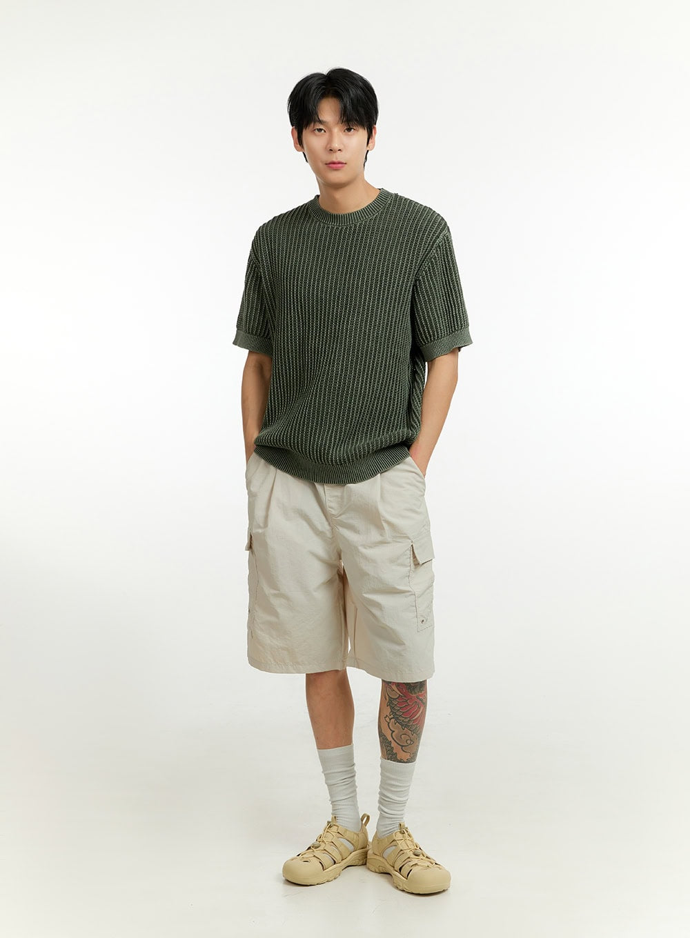 Men's Knit Sweater T-Shirt IL412