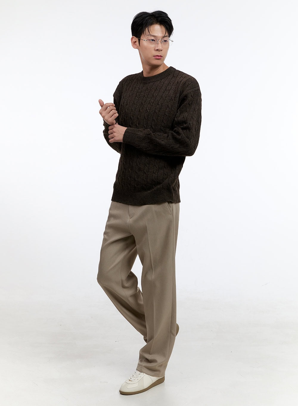 Men's Solid Tailored Pants IG428