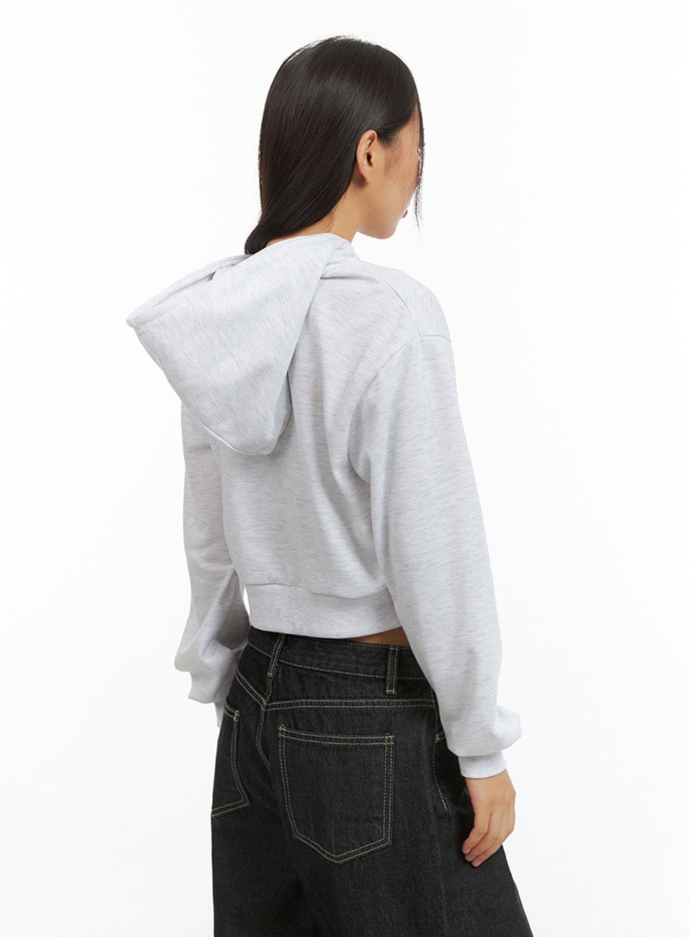 Acubi Graphic Crop Hoodie IS402