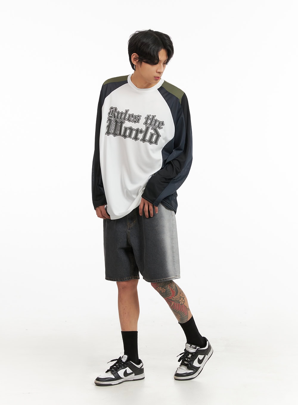 Men's Denim Washed Jorts IY416