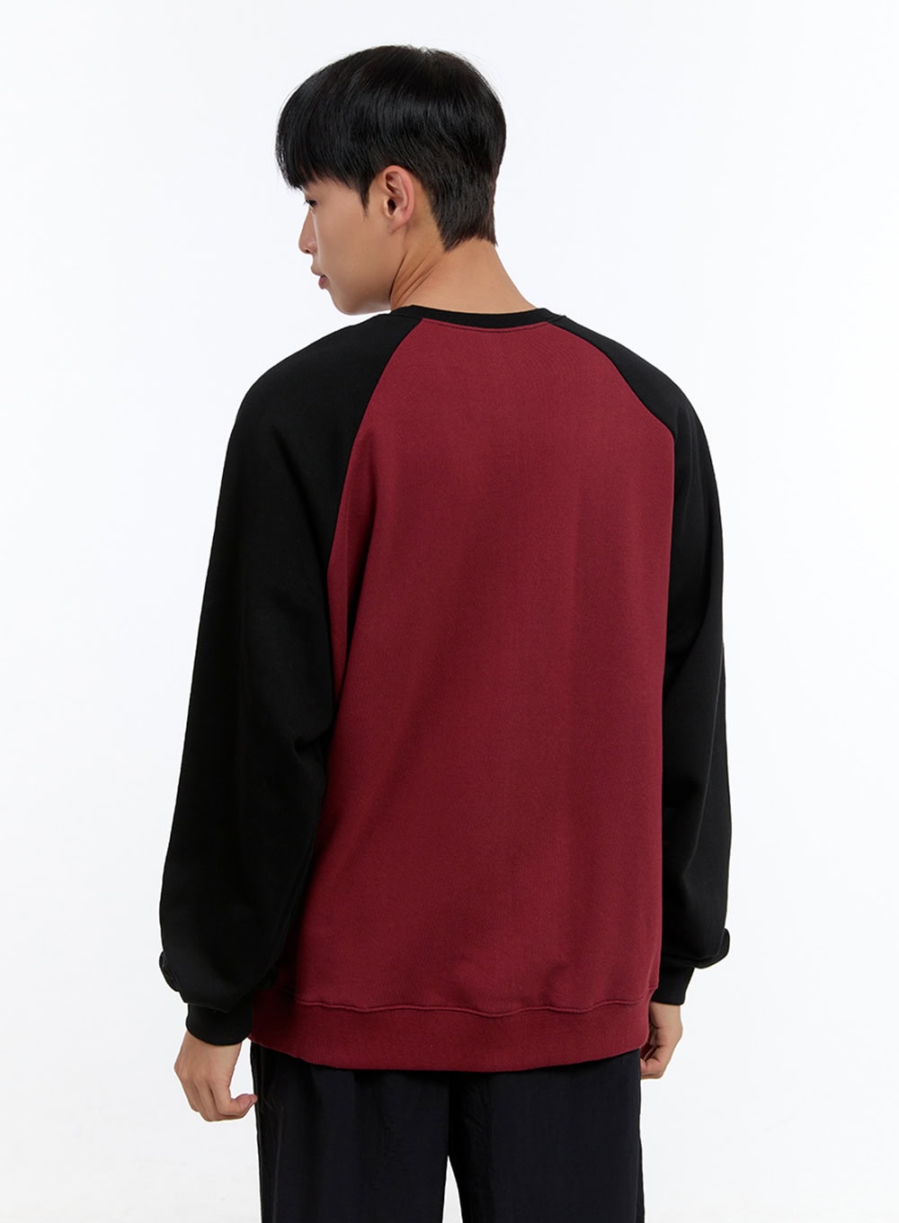 Men's Cotton Graphic Raglan Sweatshirt IS413