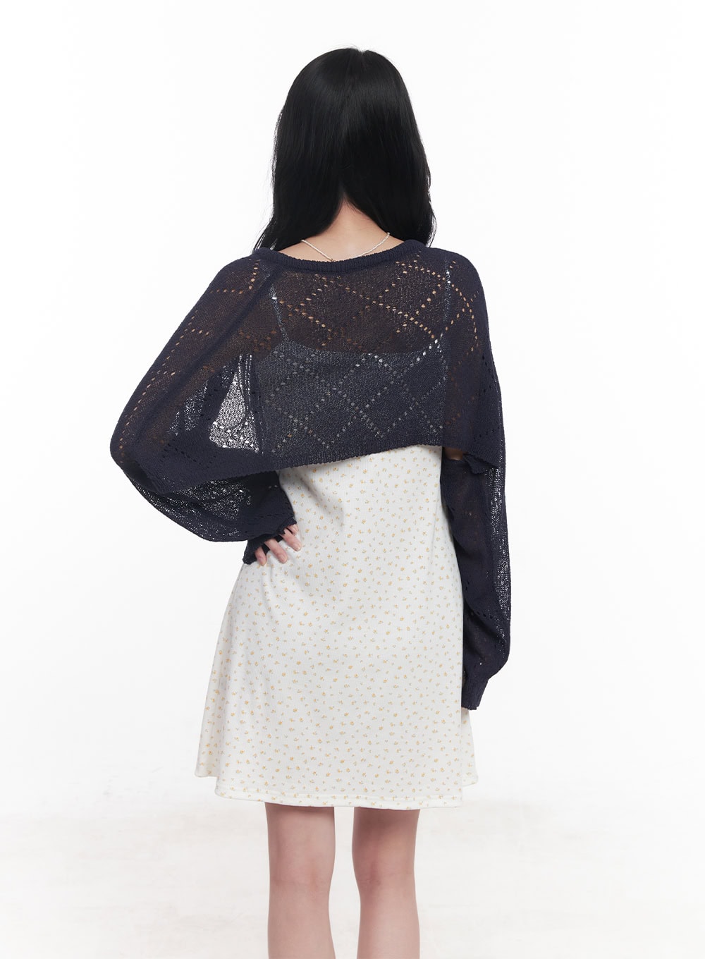 Ribbon Knit Bolero Cardigan CY523