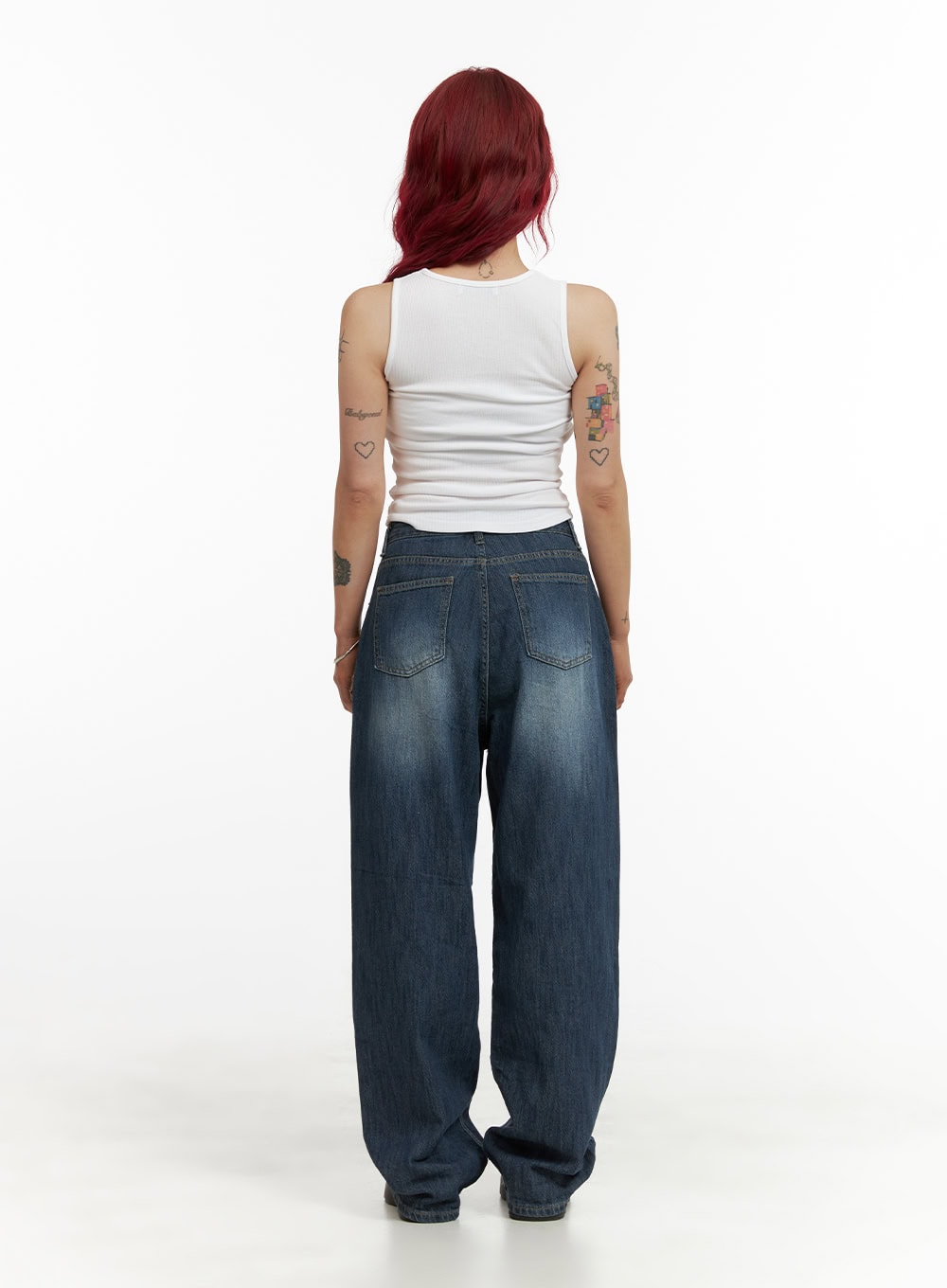 Wide Fit Baggy Jeans CY430