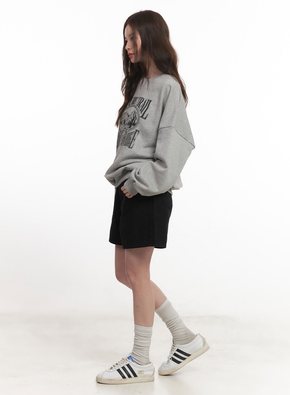 Nature Graphic Oversize Sweatshirt CA501