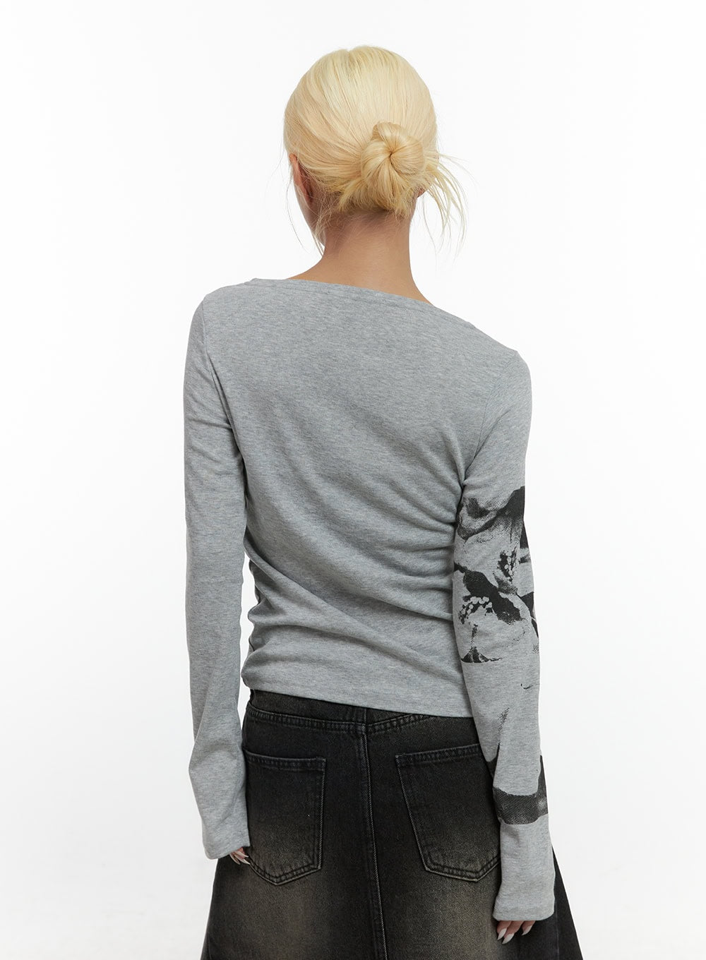 Blossom Print Long Sleeve Tee CS425