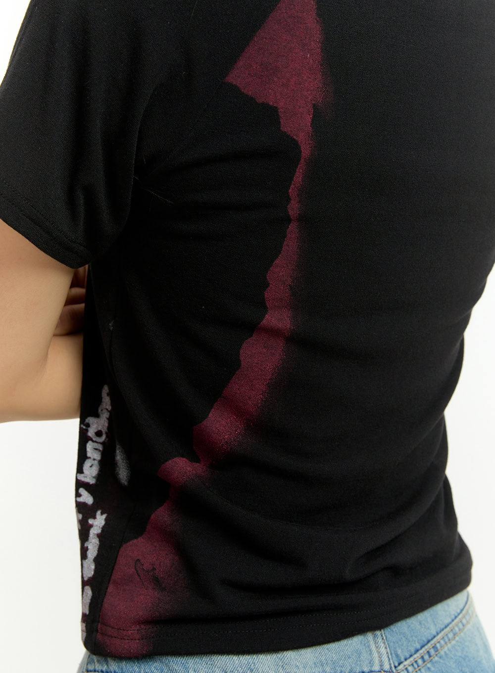 Graphic Lettering Crop Tee CU426