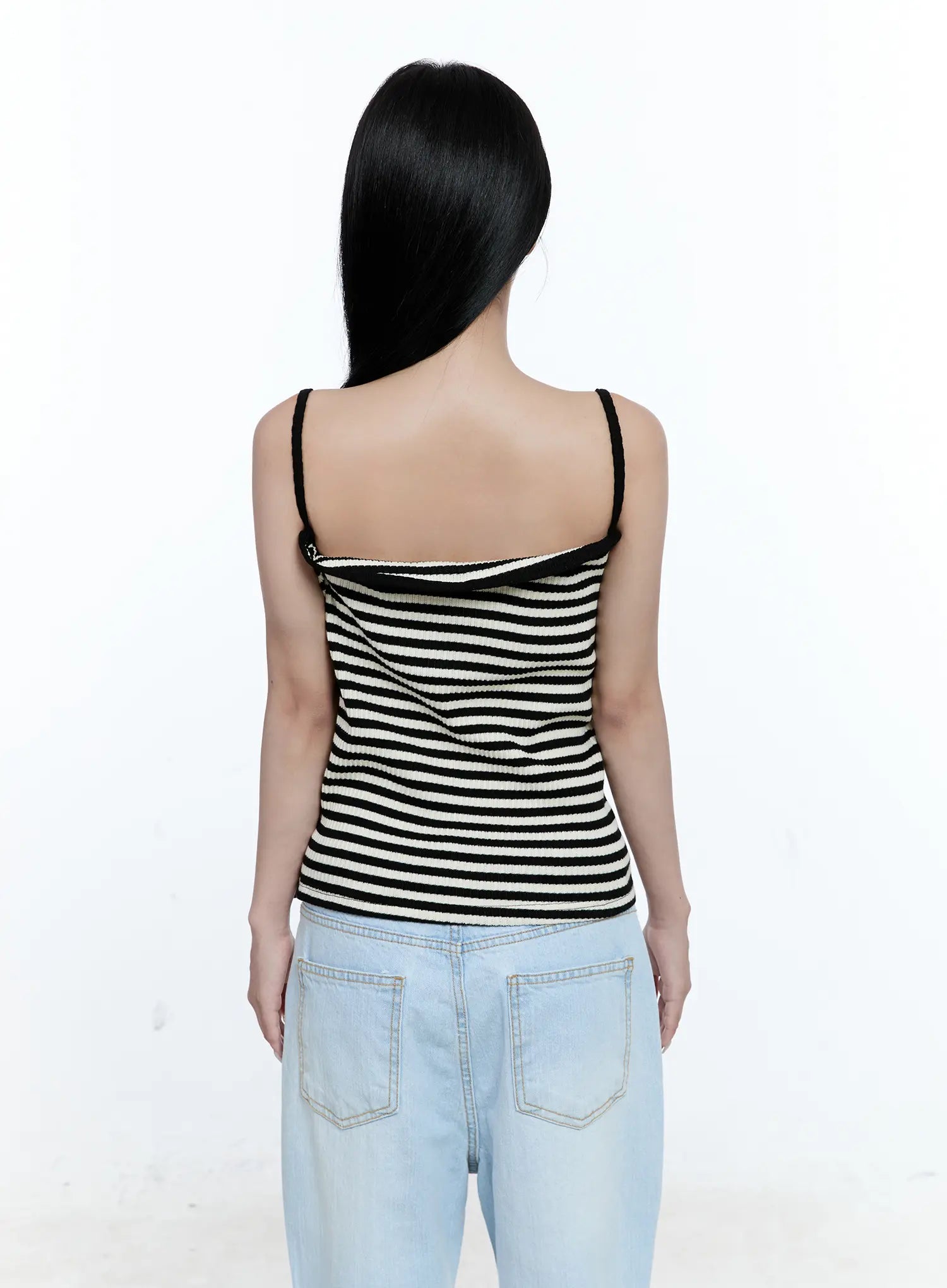 Striped Knit Tank Top CG512