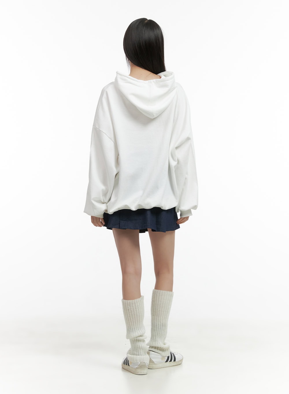 Pleated Denim Mini Skirt CO410