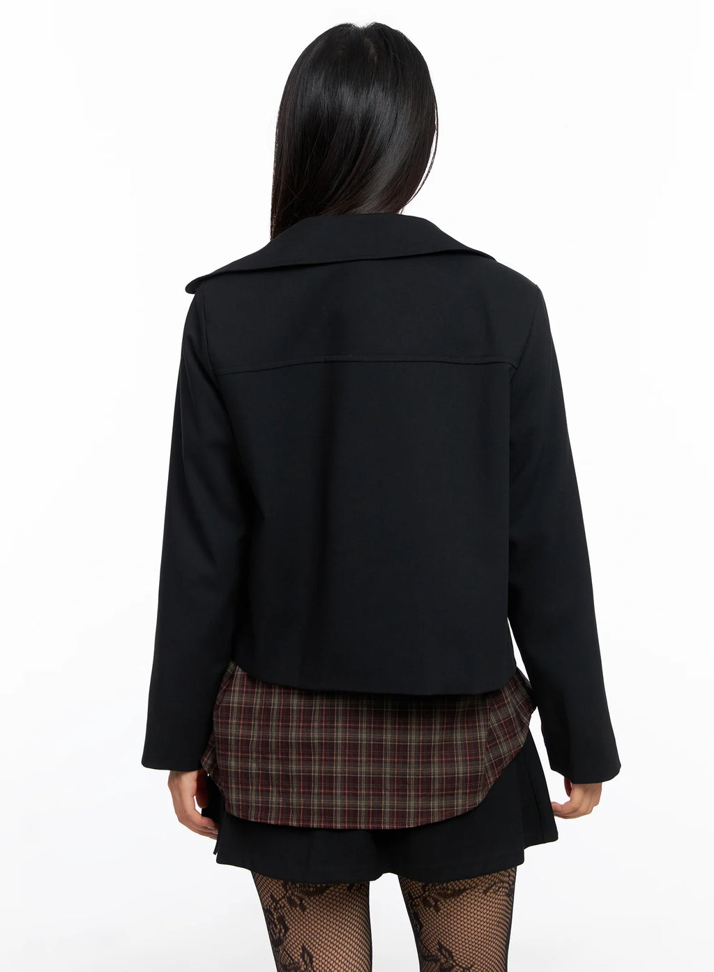Button-Up Cropped Jacket CO515
