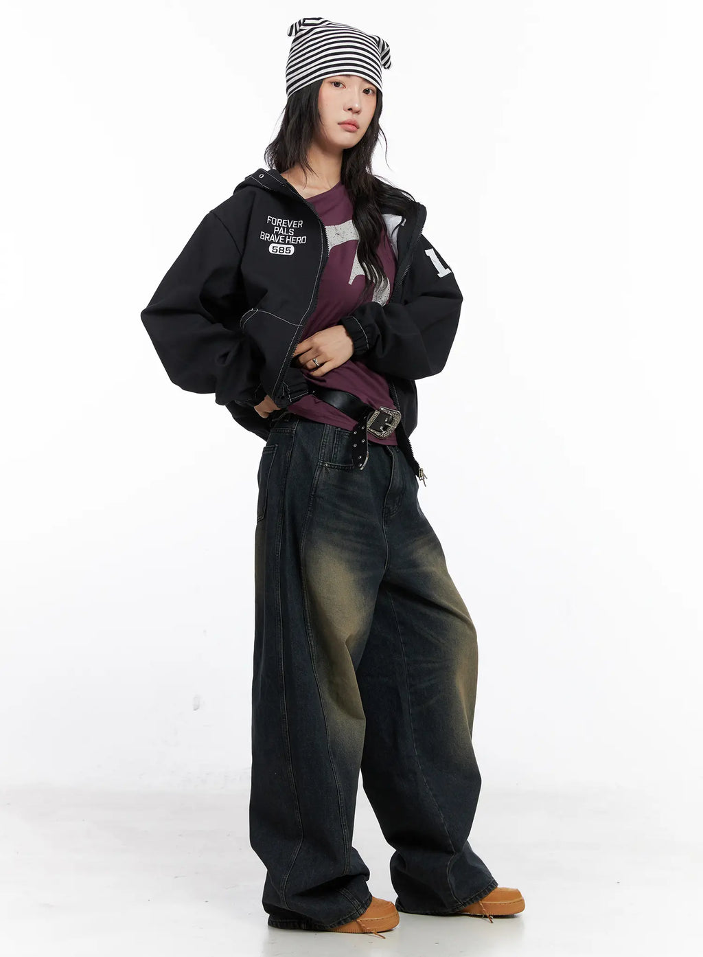 Oversized Stitch Hoodie Jacket CO507