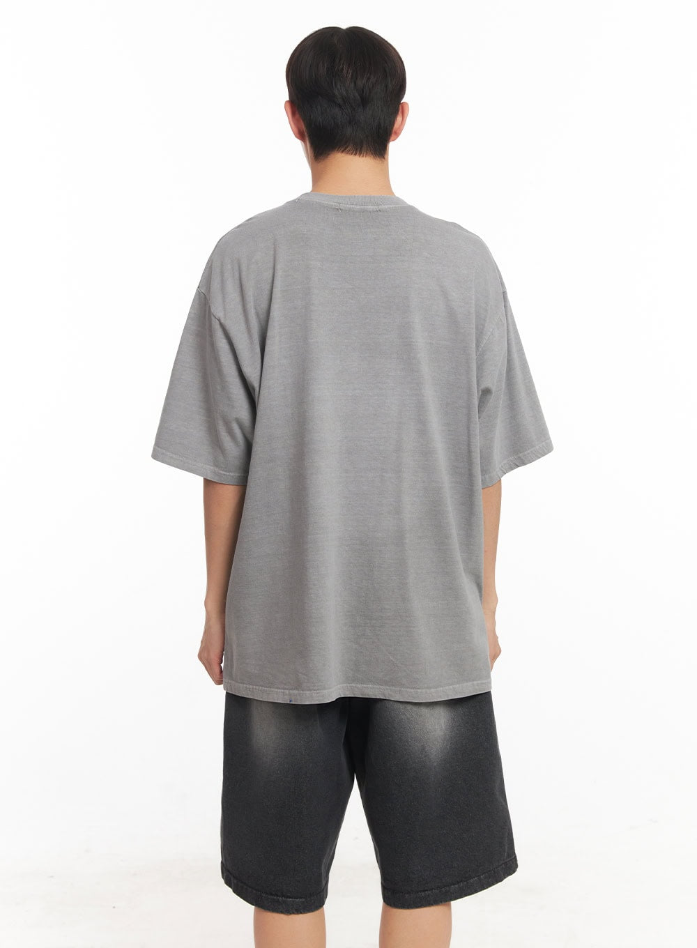 Men's Cat Graphic Oversized T-Shirt IA521