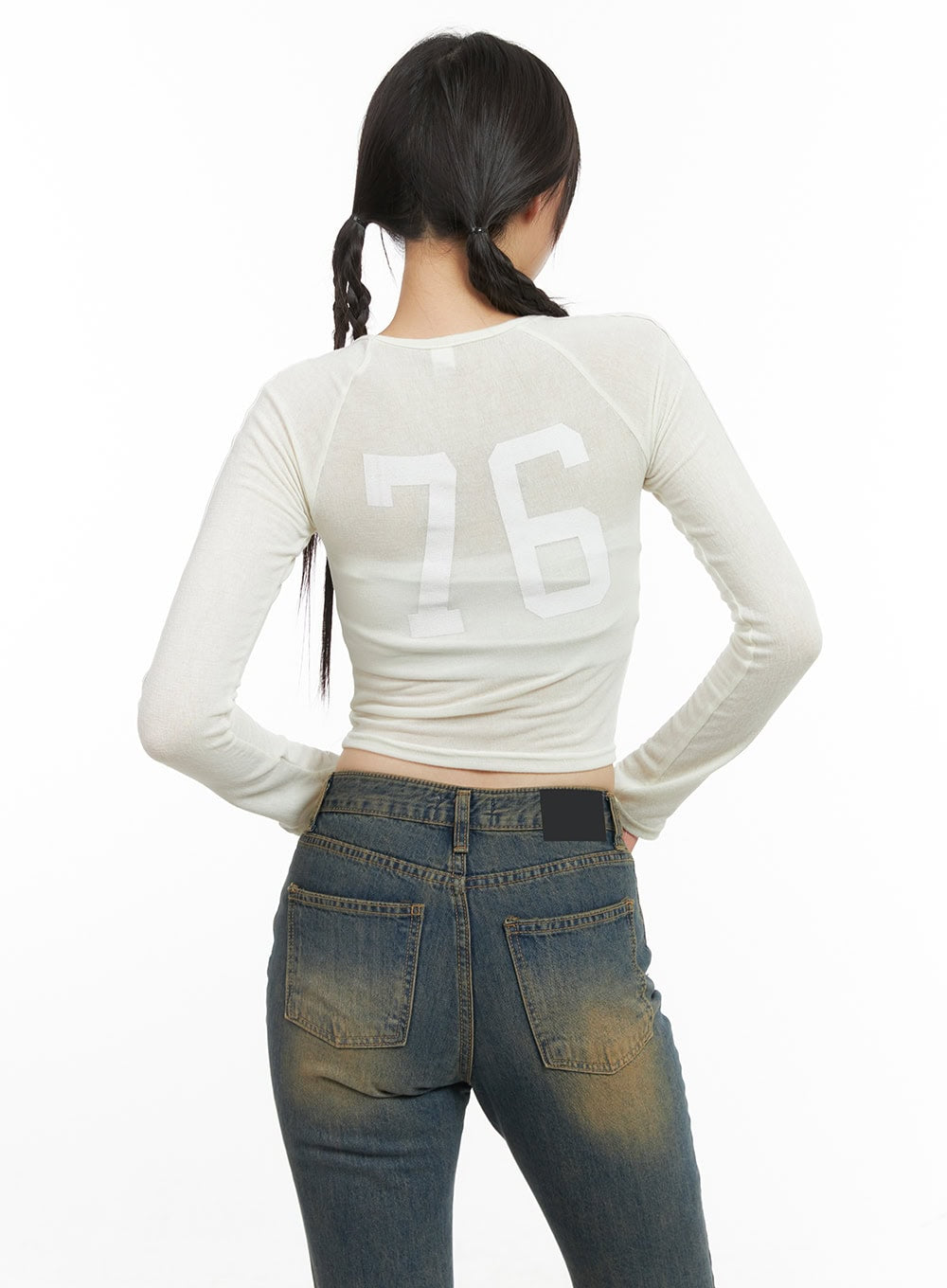 Rayon Sheer Crop Top CG419