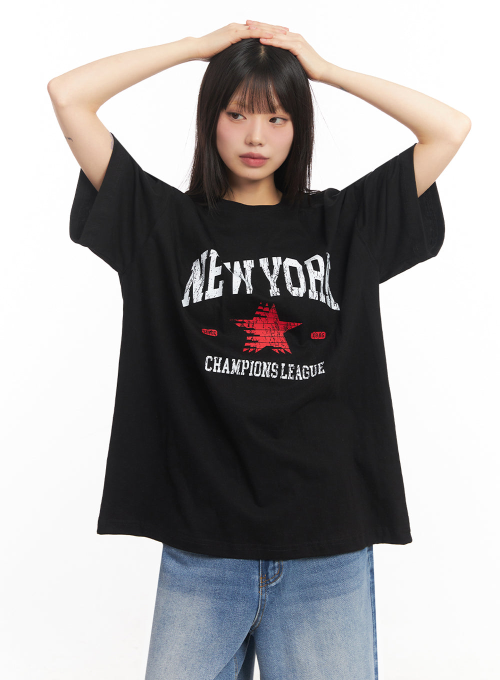 NY Graphic Oversize T-Shirt IY502
