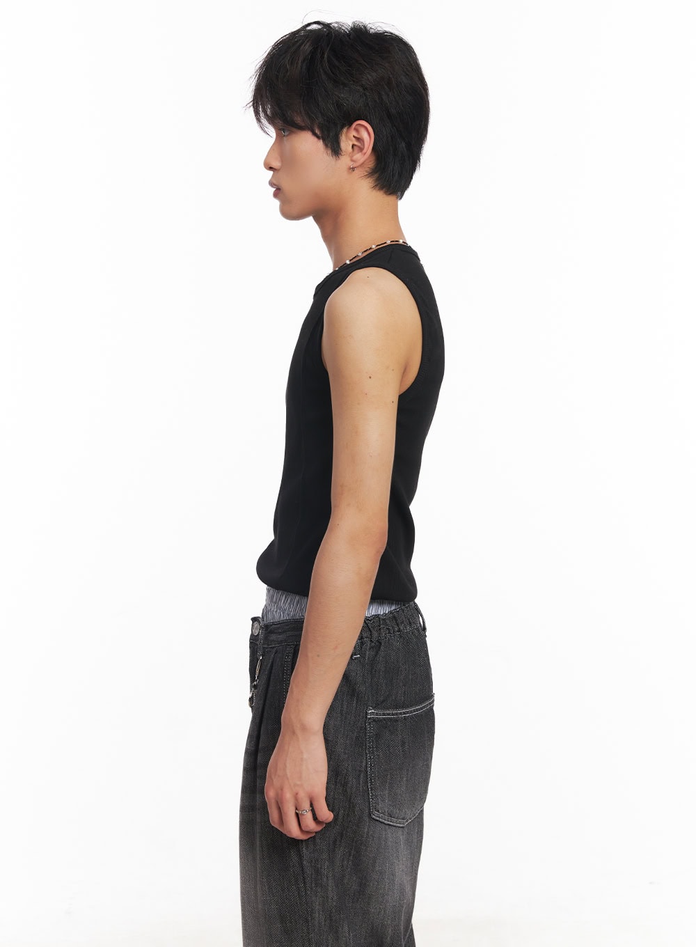 Men's Logo Slim Tank Top IY508