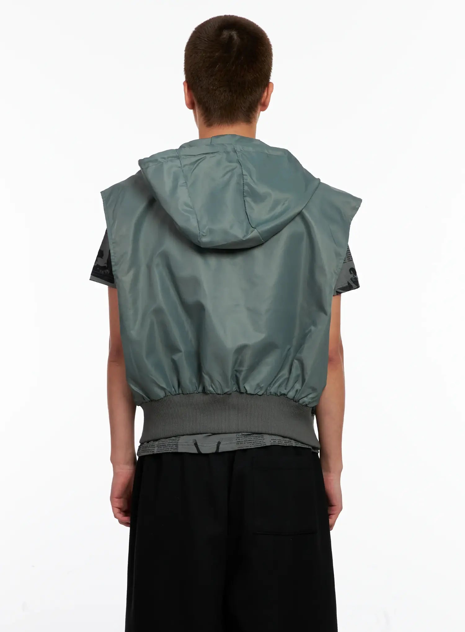 Men's Hooded MA-1 Vest IG511