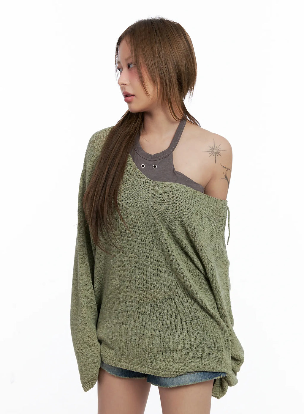 Loose-Fit String Summer Knit CL511