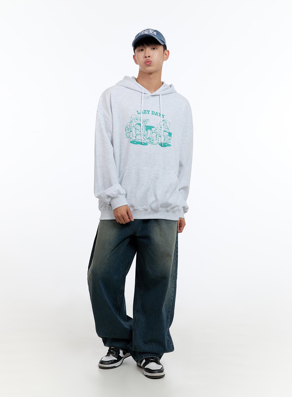 Men's Graphic Hooded Sweatshirt IS412