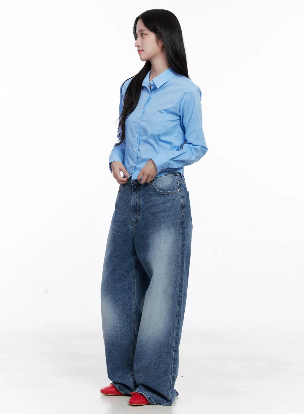 Slim Fit Button-Up Shirt CS519