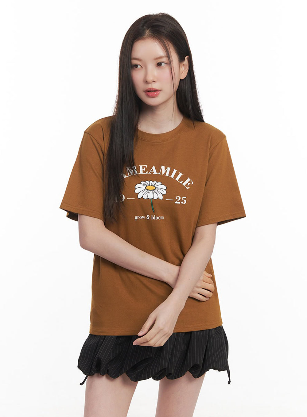 Graphic Flower T-Shirt  IY509