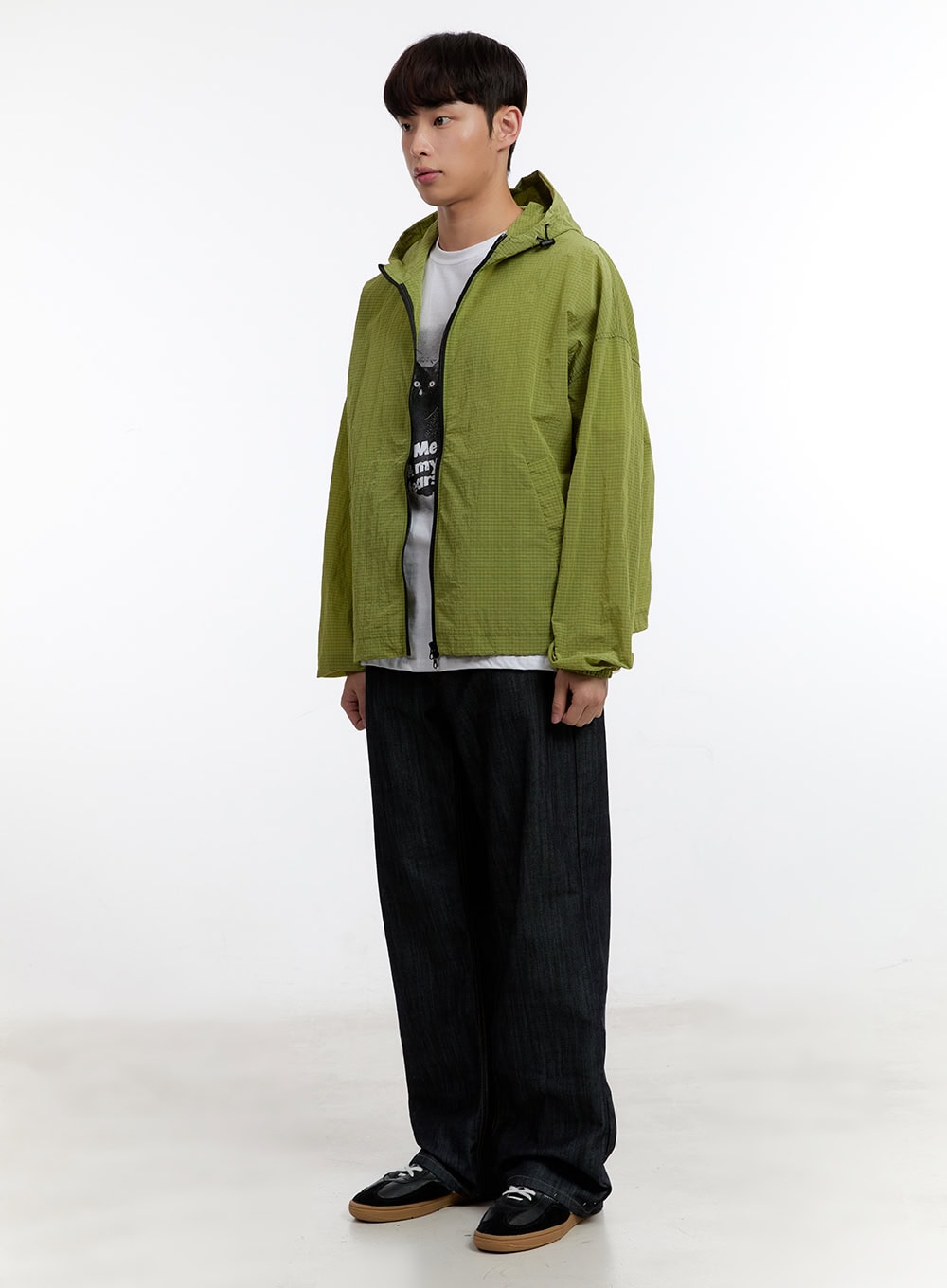 Men's No-Fade Wide-Leg Jeans IA507