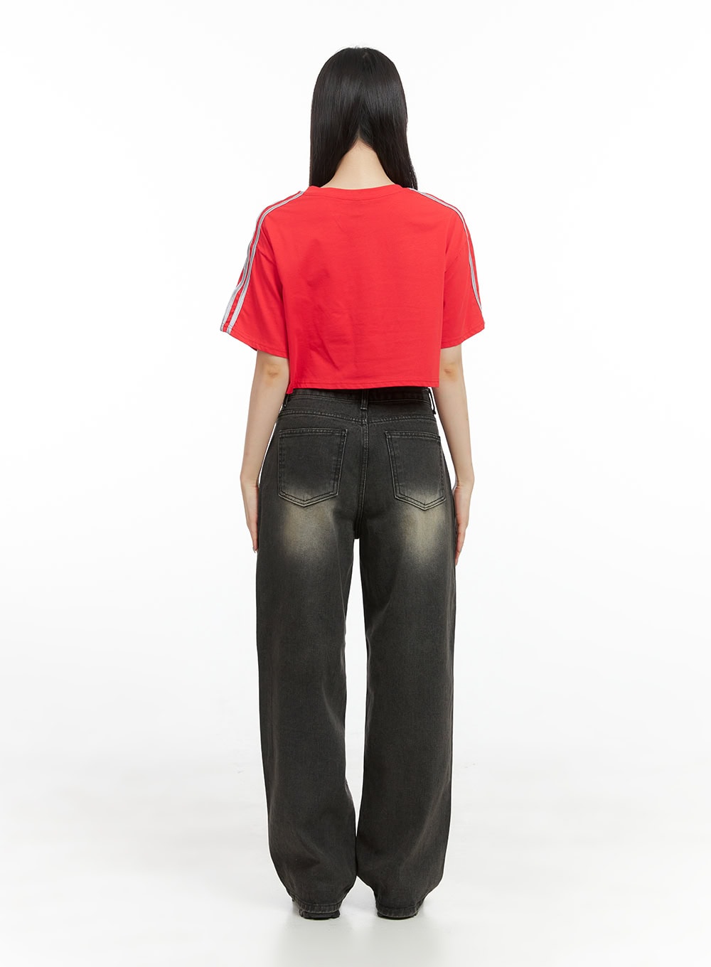 Val Vintage Washed Wide Leg Jeans CG408