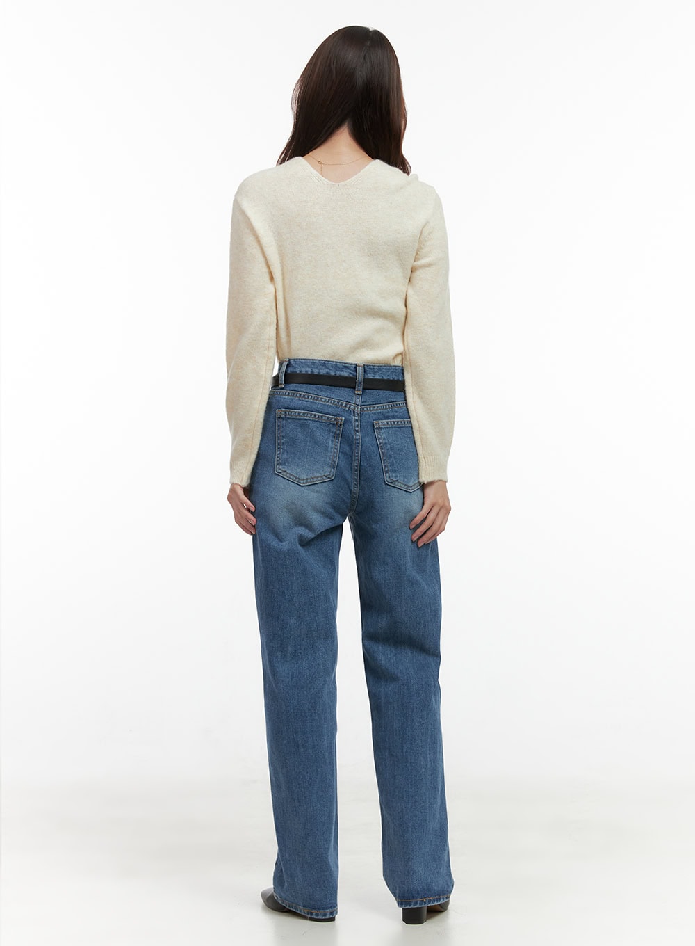 Evelyn Wide-Fit Straight Denim Jeans OO421
