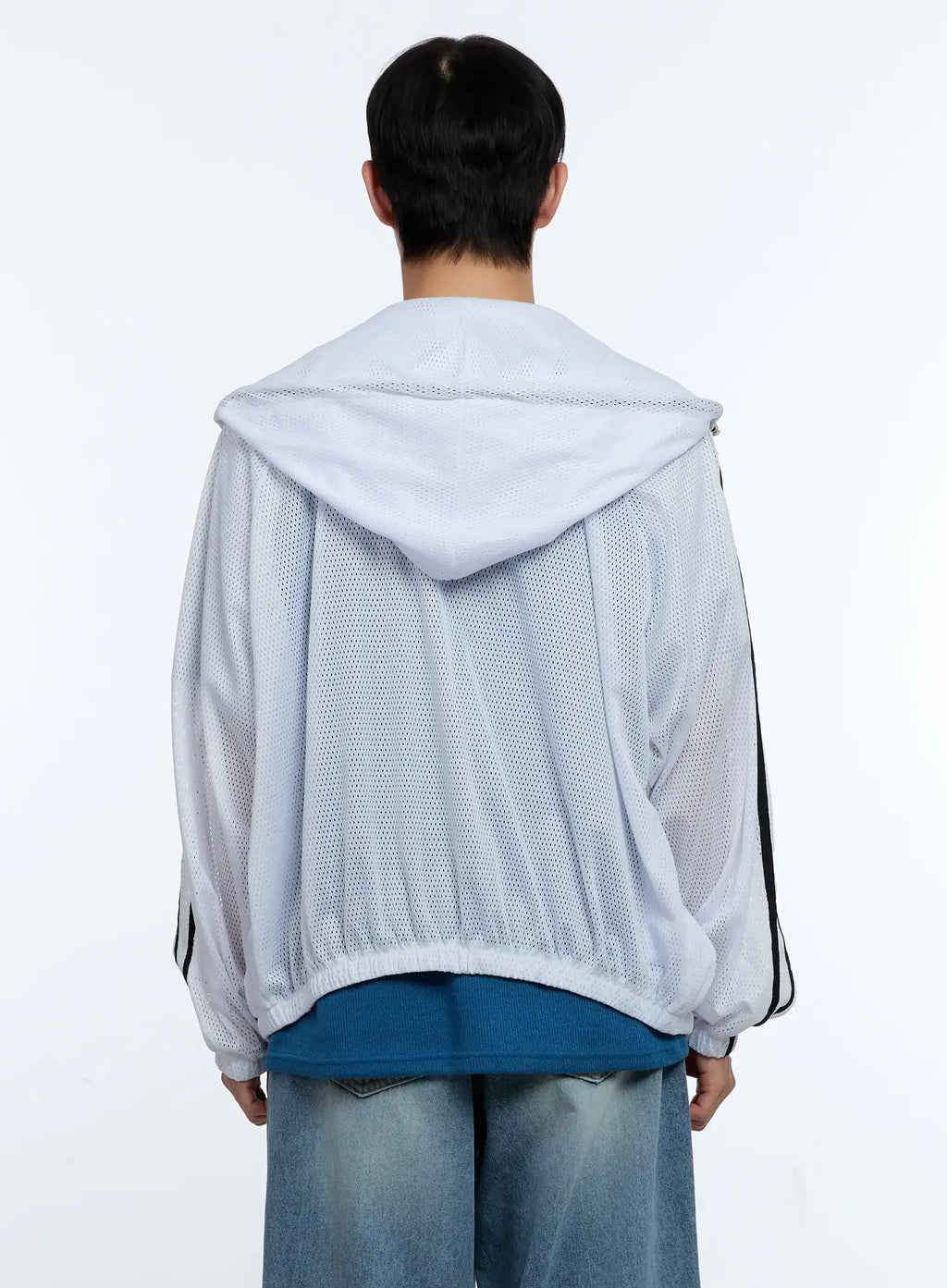 Men's Mesh Zip-Up Hoodie IG519