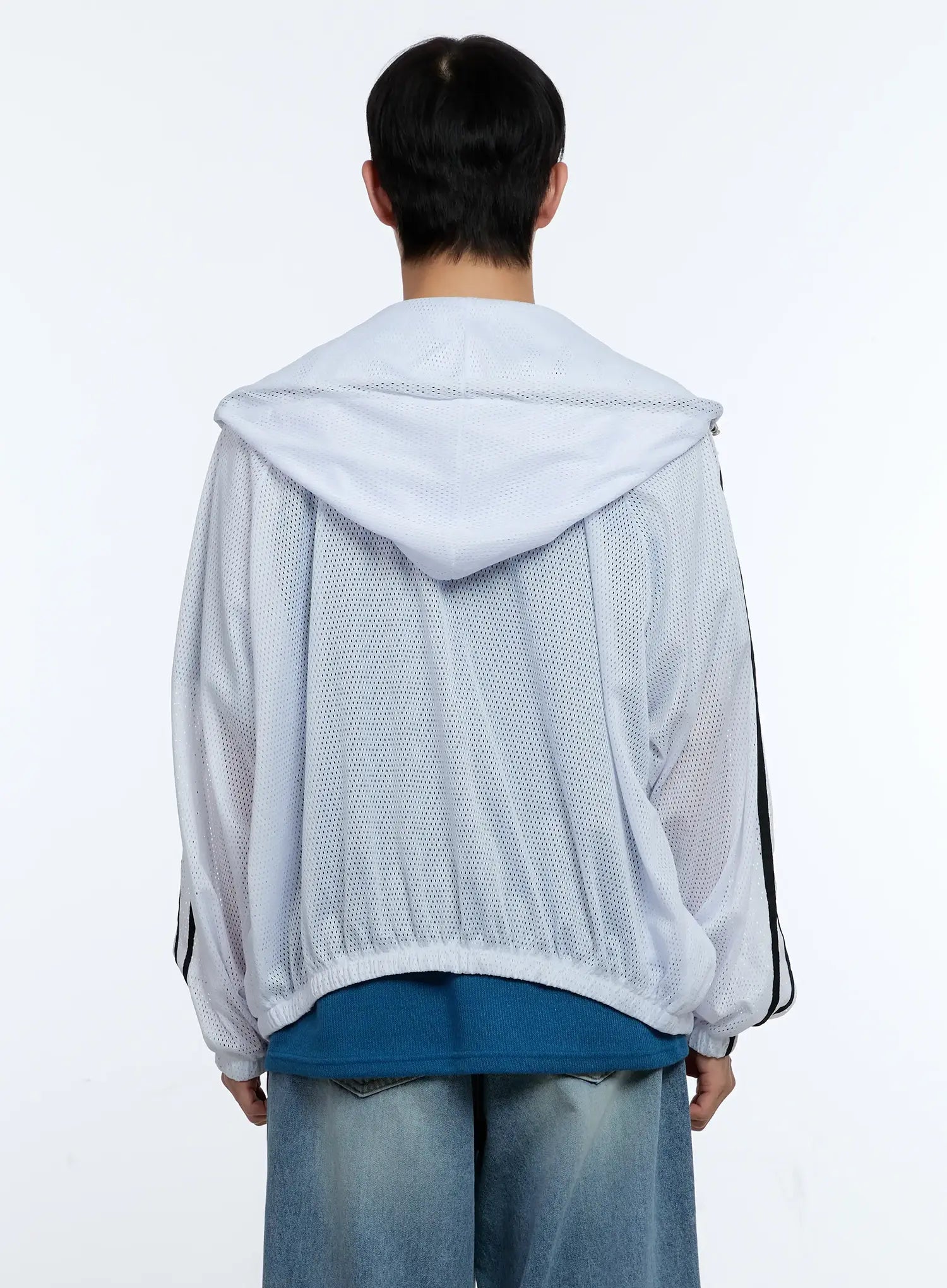 Men's Mesh Zip-Up Hoodie IG519