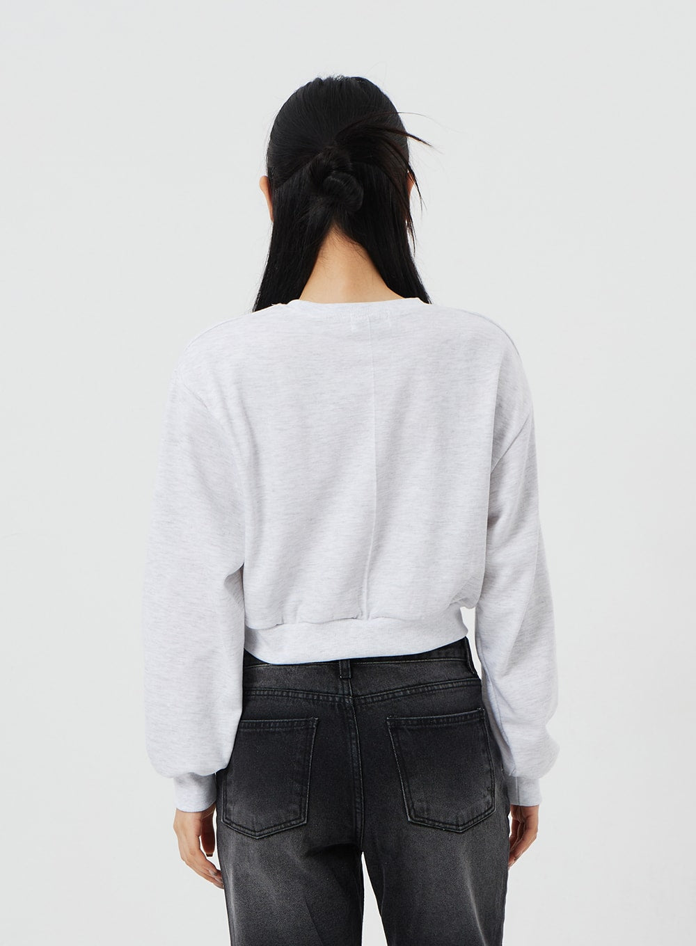 Graphic Cropped Sweatshirt CF327