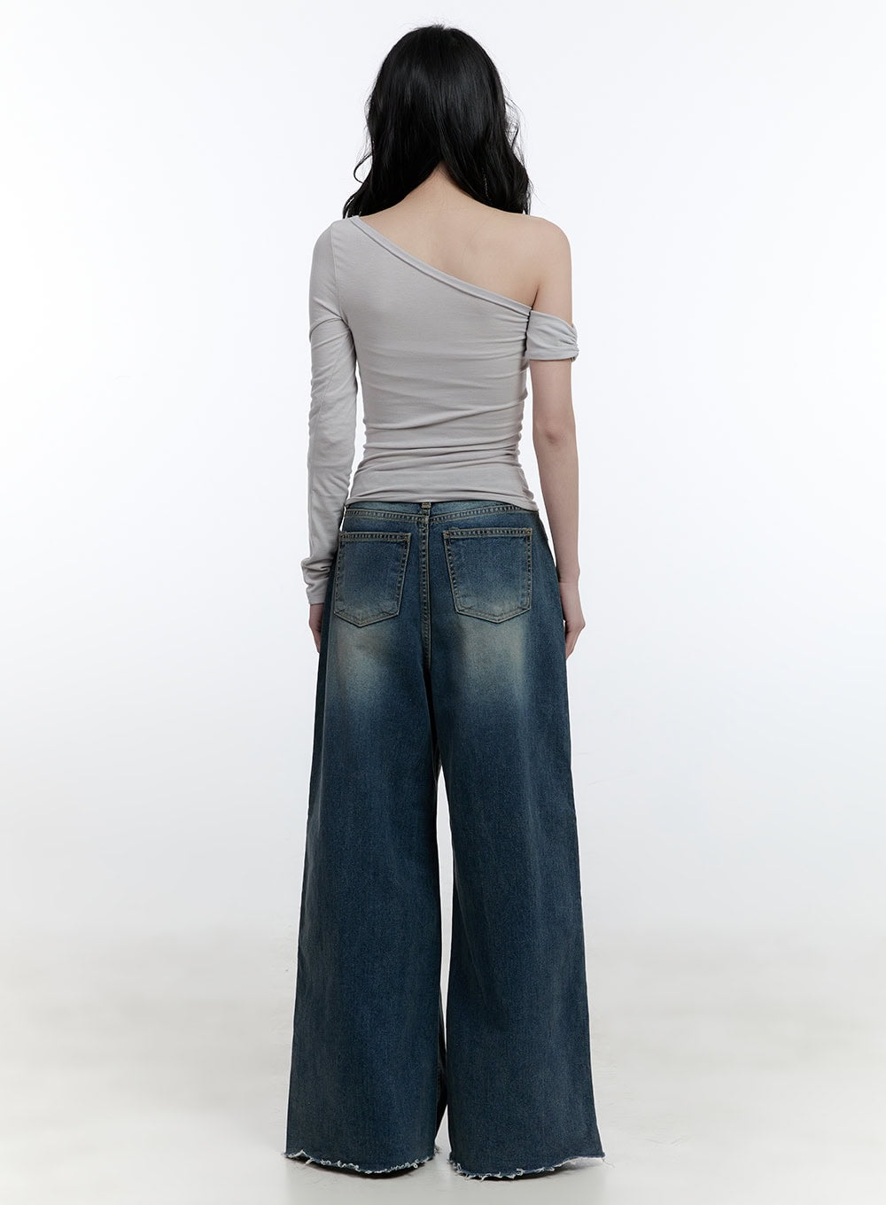Joana Destroyed Wide-Leg Flare Jeans CJ520