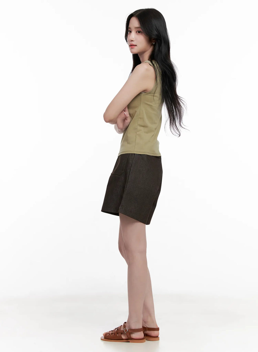 No-Fade Pocket Denim Shorts CL515