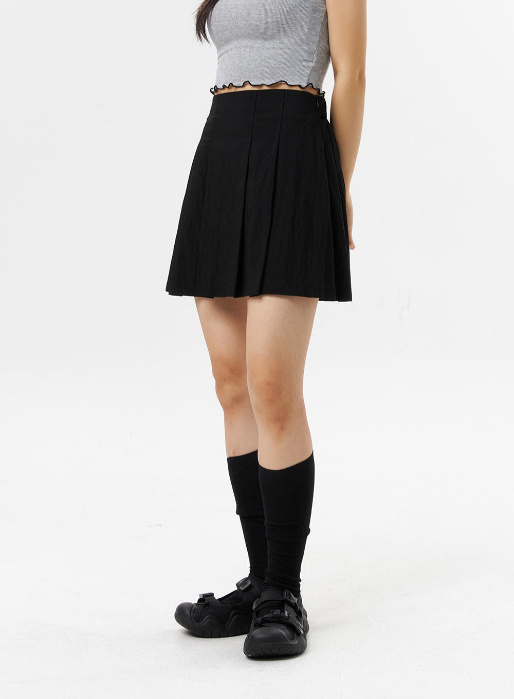 A-Line Pleated Mini Skirt OL318