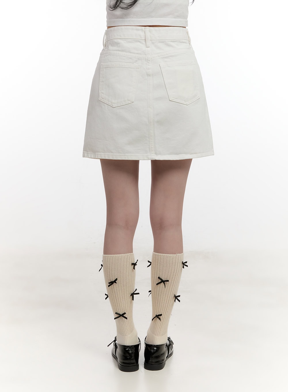 A-line Cotton Mini Skirt CF527