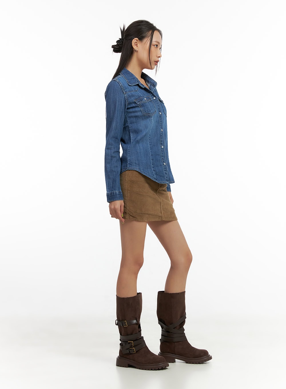 Denim Washed Pocket Shirt CO424