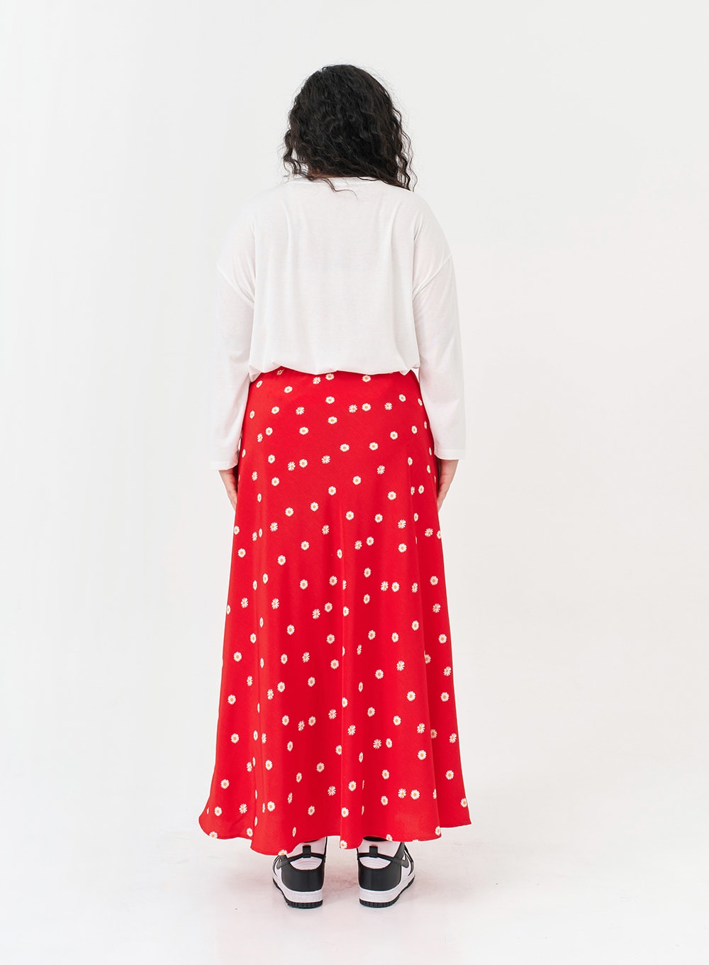 Plus Basic Span Round Neck Long Sleeve T-Shirt IG09