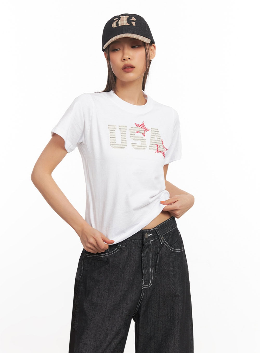 Chic Plaid Cap IA507