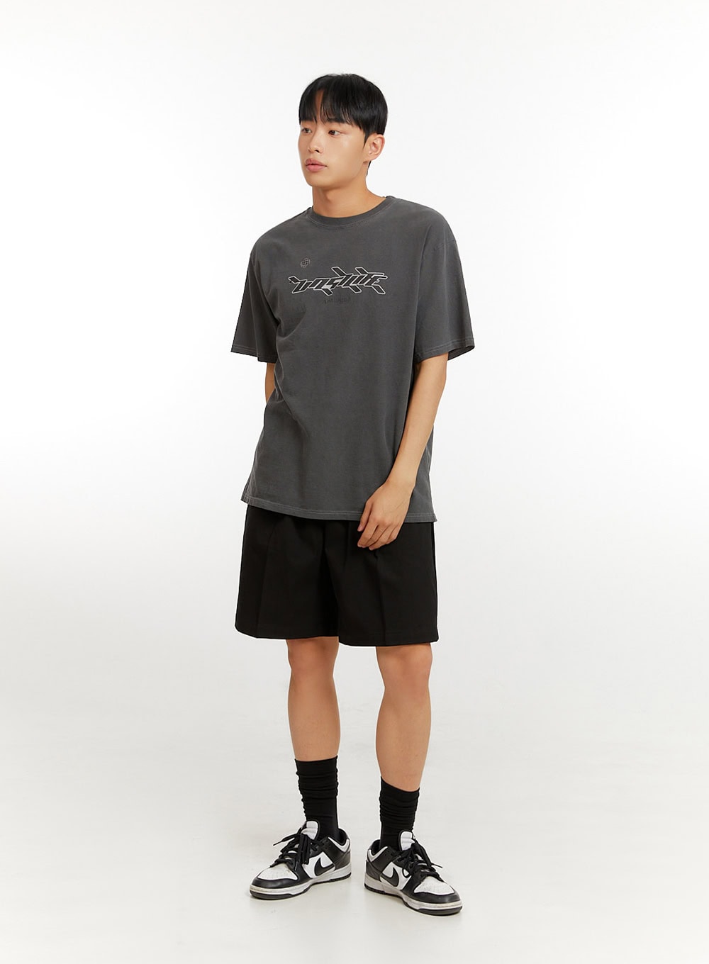 Men's Cotton Graphic Round Neck T-Shirt IU427