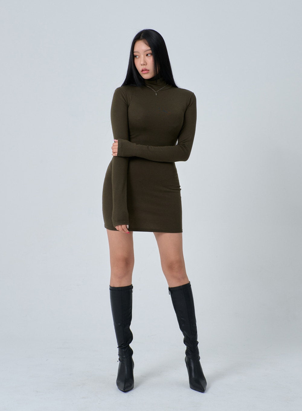 Turtleneck Mini Dress IN24