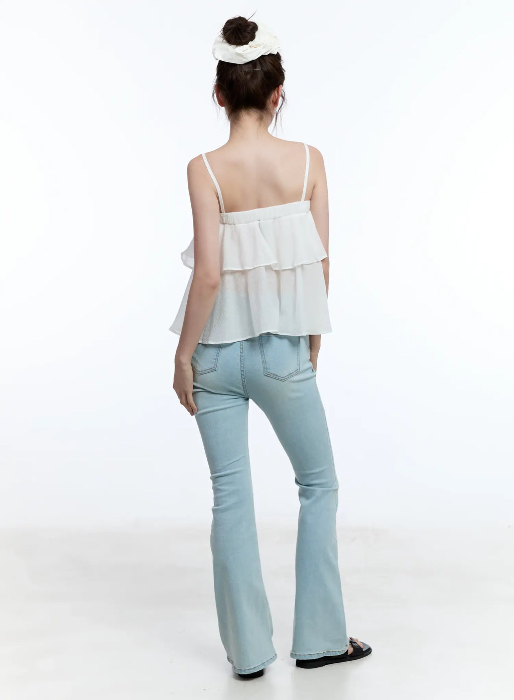 Jimin Light-Wash Flared Jeans CU513