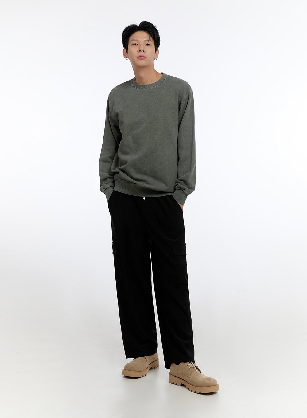 Men's Wide Fit Cargo Pocket Pants IO428